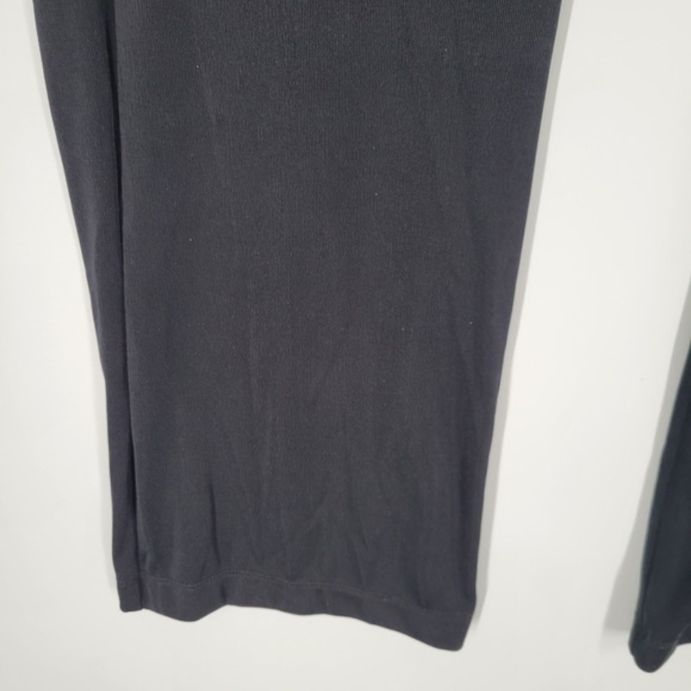 Chicos Travelers Black Ribbed Knit Pull On Pants Womens Size 3 XL Slinky - Picture 7 of 9